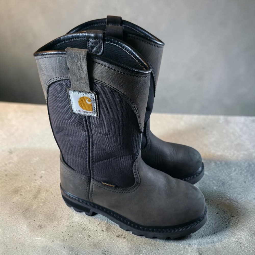 Carhartt Womens Waterproof Wellington Soft Toe Work Boots 10 Leather Size 7